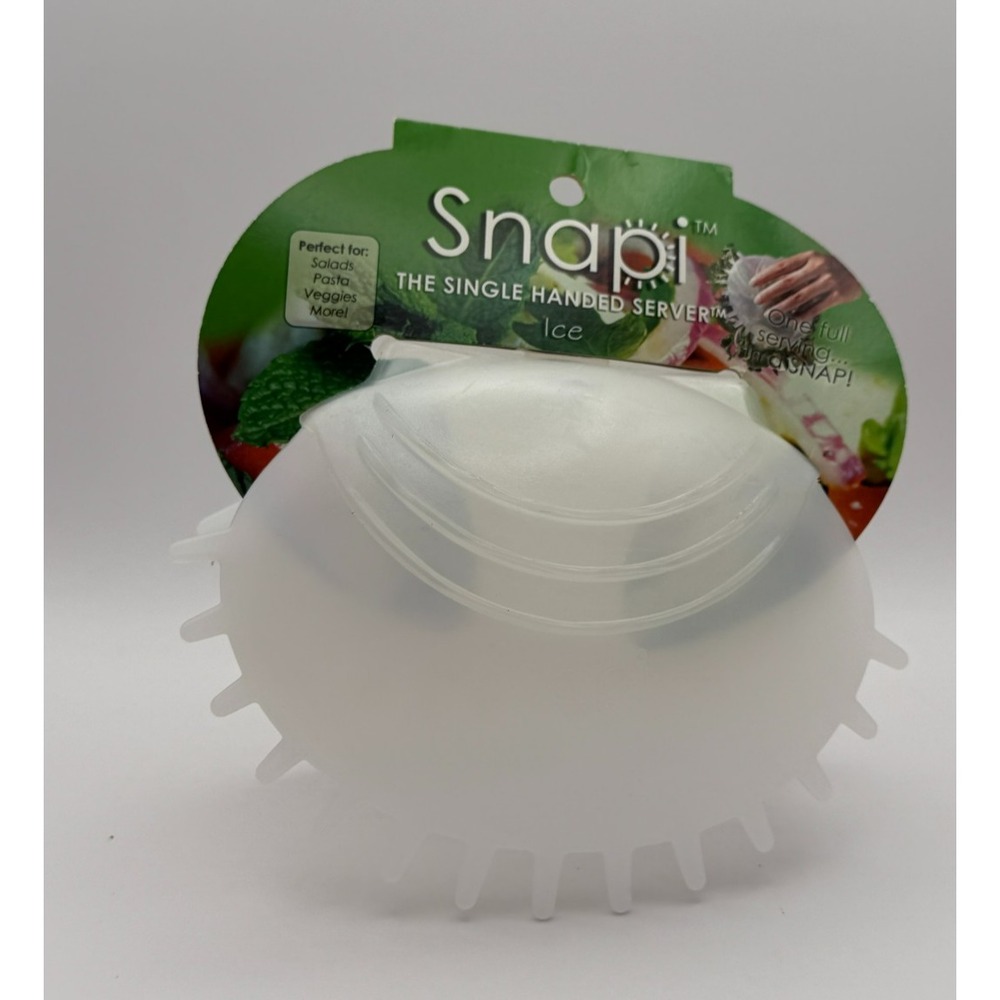 KitchenHappy SNAPI Single Handed Server Ice White Salad Pasta Serving Tool USA